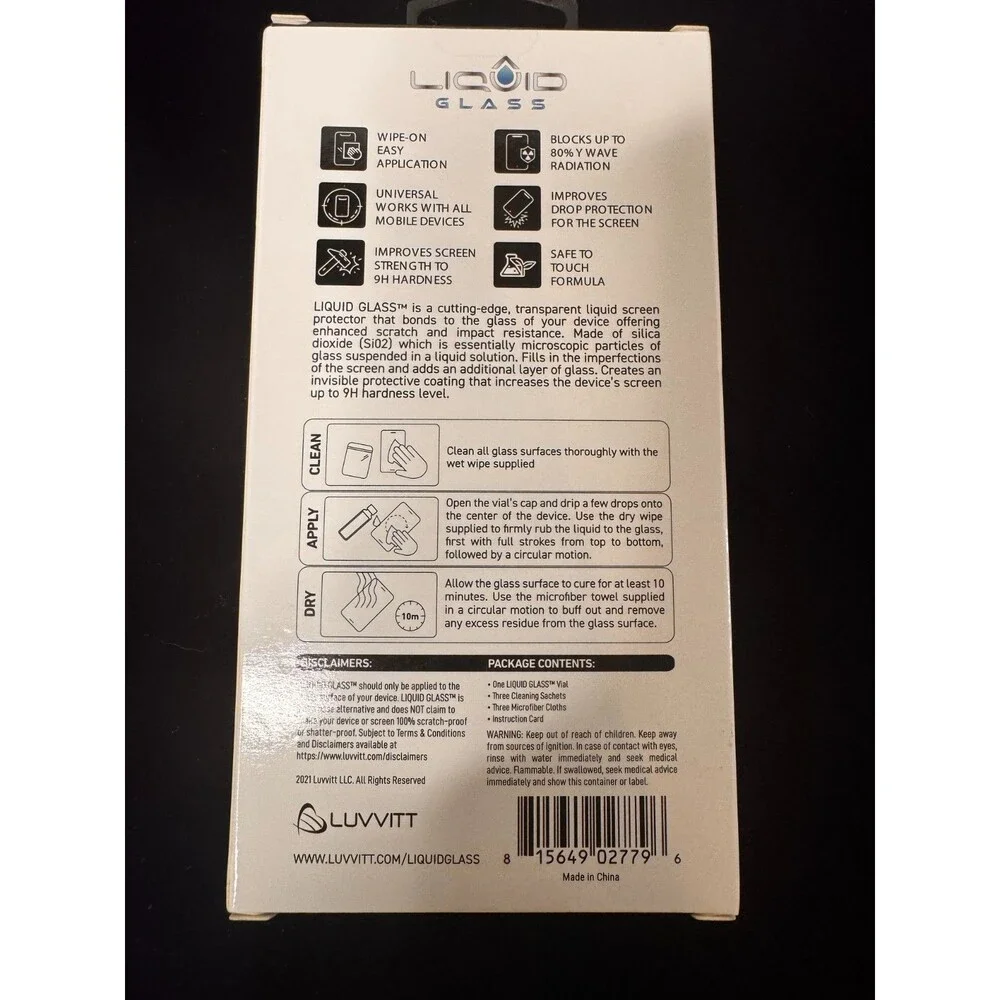 Wipe On Screen Protector- works on phones, tablets, and watches